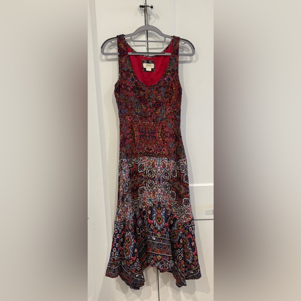 Maeve Anthropologie Multicolor Floral Midi Dress. Size 2. - Picture 2 of 9